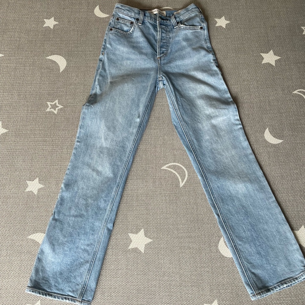 Arlo high rise straight jeans, size 23, regular